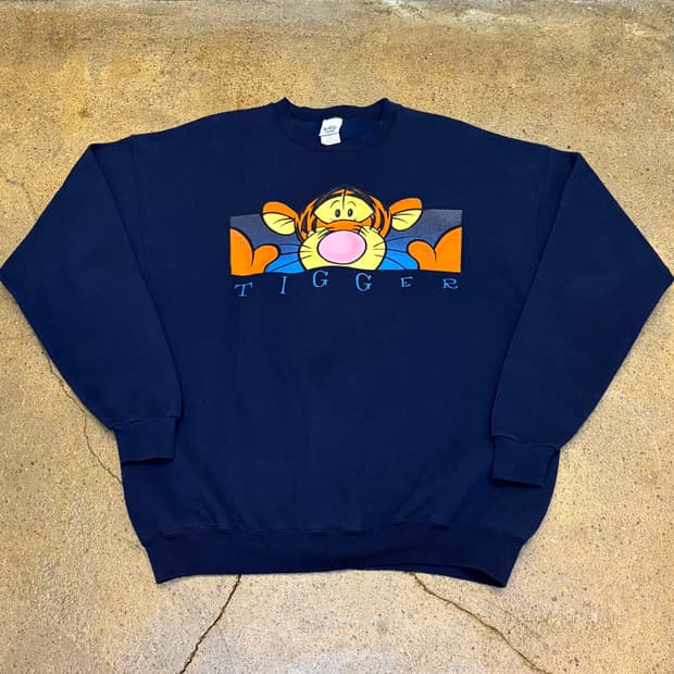 90s Made in USA 미국 빈티지 디즈니 타이거 카툰 맨투맨