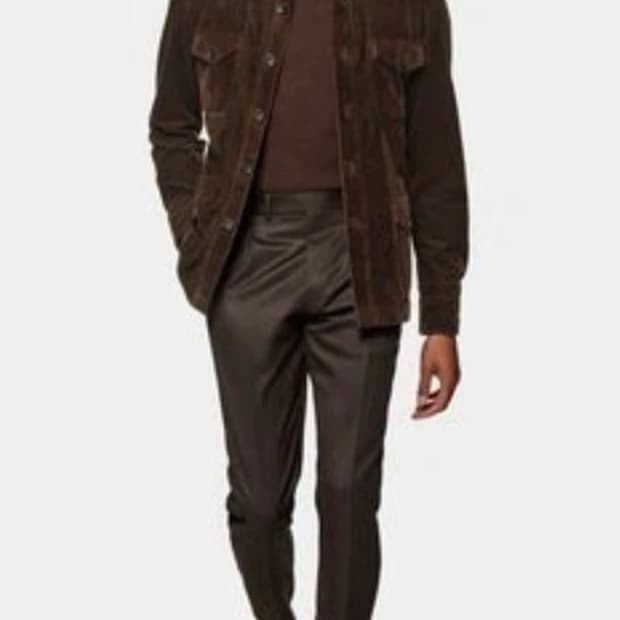 SUITSUPPLY 브라운 코듀로이 셔츠 자켓 새상품