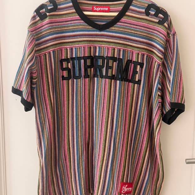 슈프림(Supreme) 오픈 니트 풋볼탑 멀티컬러