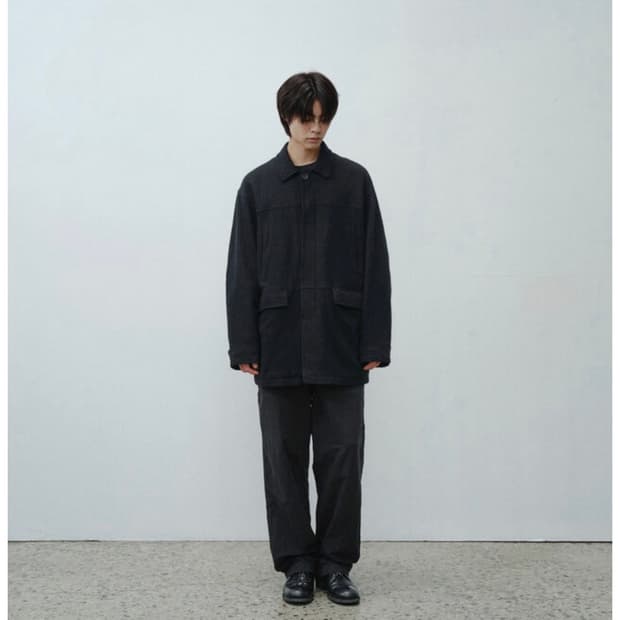 스틸네스 브러시드 울 카코트 블랙