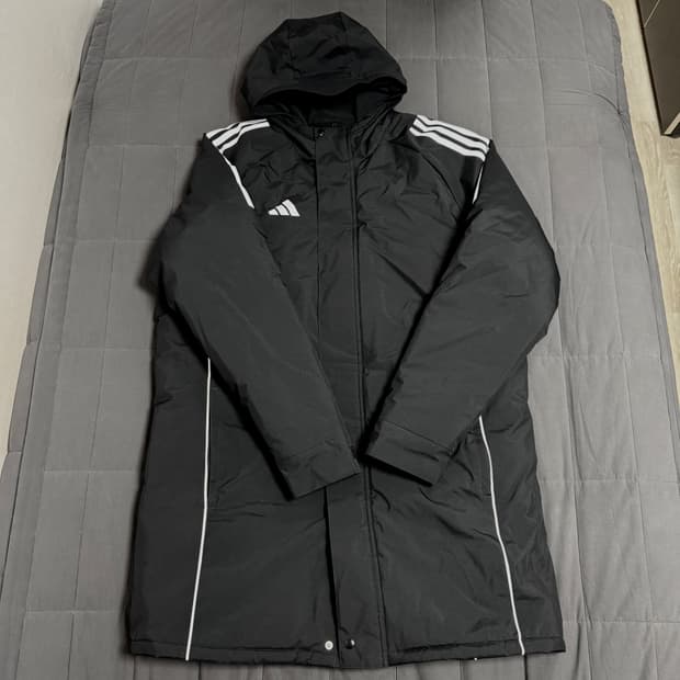 아디다스 티로 스타디움 파카 XL 사이즈 블랙