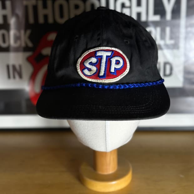 빈티지 STP 블랙 다잉 로프 모자