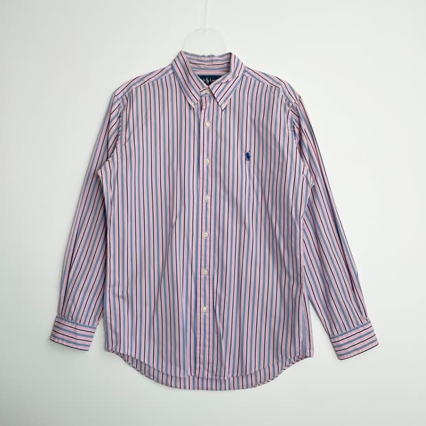F1 폴로 랄프로렌 커스텀핏 스트라이프 셔츠 L-LL사이즈