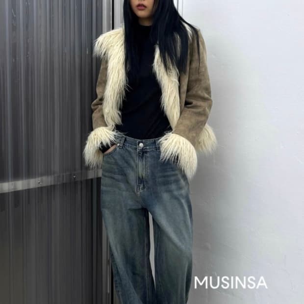 커렌트 리버시블 퍼자켓