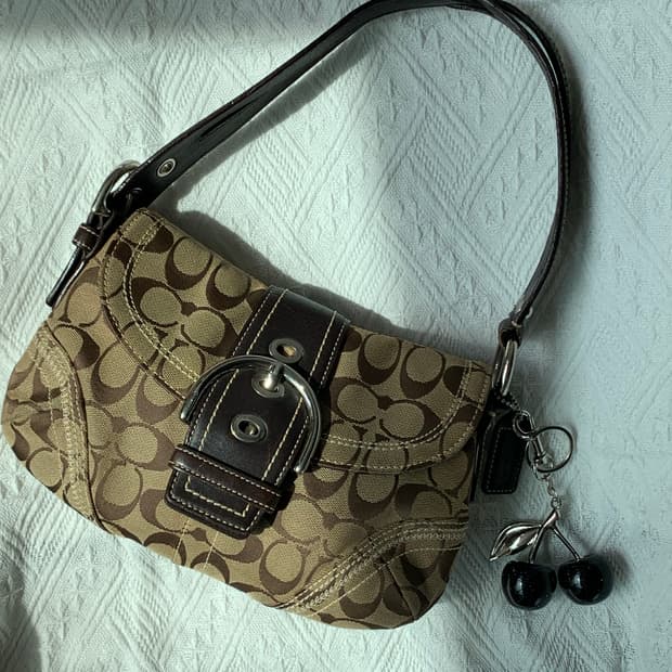 🤎👜 Coach 다크 브라운 미니 버클 숄더백