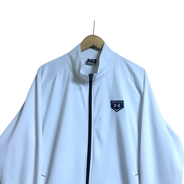 언더아머 흰색 트랙탑져지