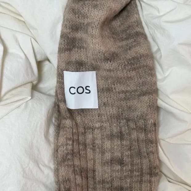 cos 코스 울알파카 머플러 베이지