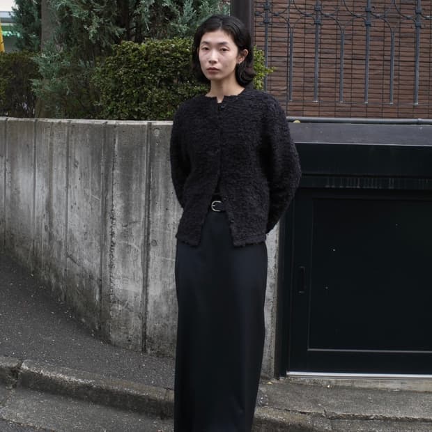 Taey 울 맥시 스커트 