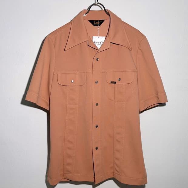 70s Lee 폴리 반팔 셔츠