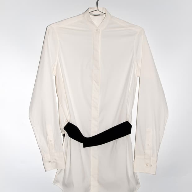Cotton Belted Tunic Shirt