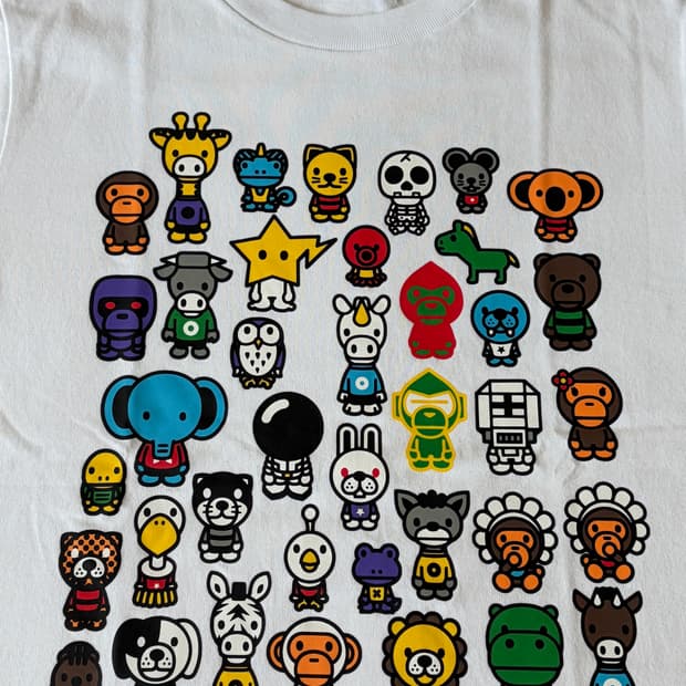 [150/미개봉새상품] 베이프 베이프 A 투 Z 반팔 티셔츠