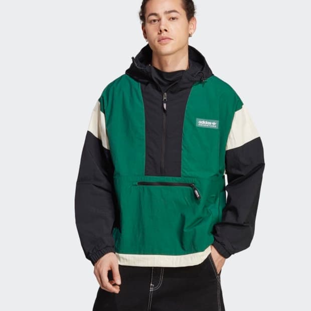 [새상품]아디다스 아노락  바람막이 녹색 xl 남녀공용