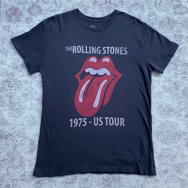 (XL) 롤링스톤즈 1975 US Tour 밴드티 티셔츠