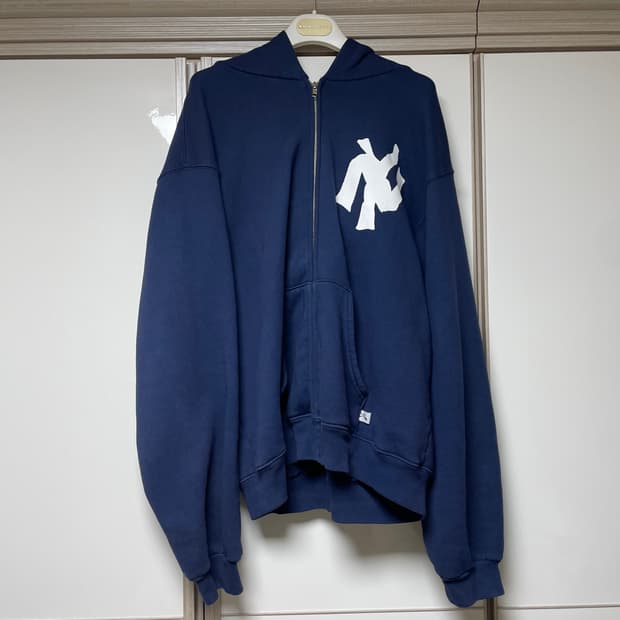 [L] Akimbo club 아킴보 클럽 NY 후드집업 네이비