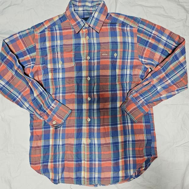 폴로랄프로렌 패치 포켓 체크 셔츠 M