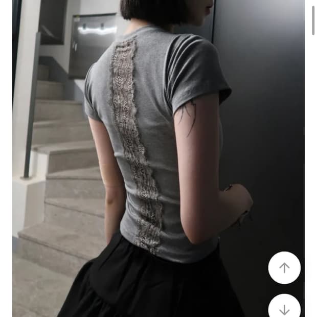 이은 Back Lace Tee 레이스티