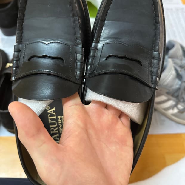 안냥하세요~ 하루타 소가죽 프리미엄 페니로퍼 a급 260 판매합니다