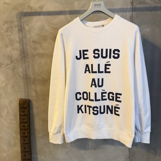 메종키츠네 레터링 맨투맨 100~103