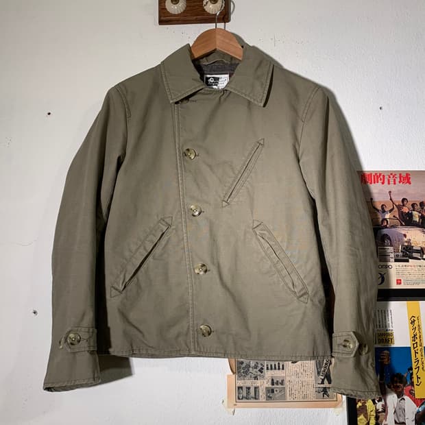 엔지니어드가먼츠 버클카라 베이지 피코트 자켓