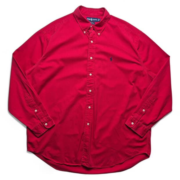 [XL] 폴로 랄프로렌 옥스포드 셔츠 레드