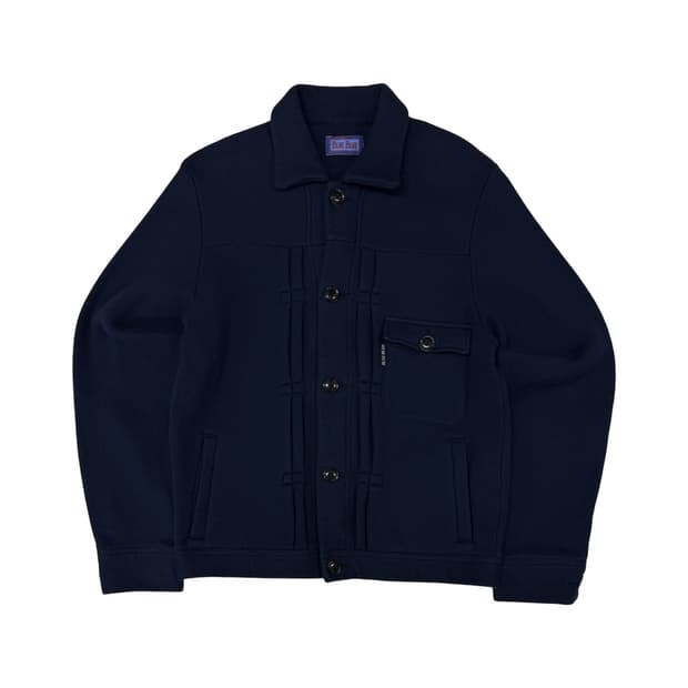 Blue Blue fleece trucker jacket
