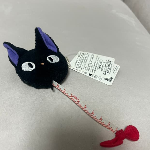 (희귀매물) 고전 지브리 키키 검은 고양이 지지 줄자