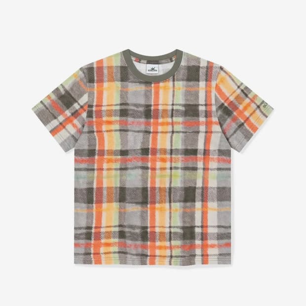 Plaid Tee gray