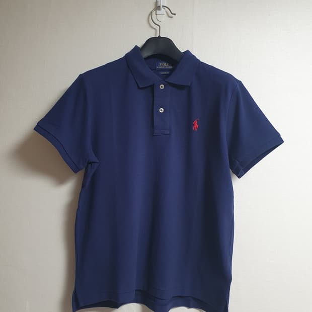 폴로랄프로렌 여성 클래식핏 반팔 카라티 네이비 M
