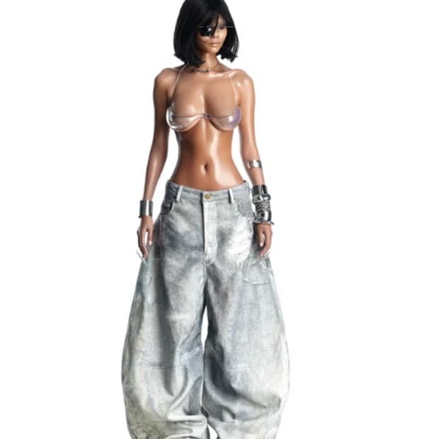 [fengsystem] B6 PRINTED DENIM