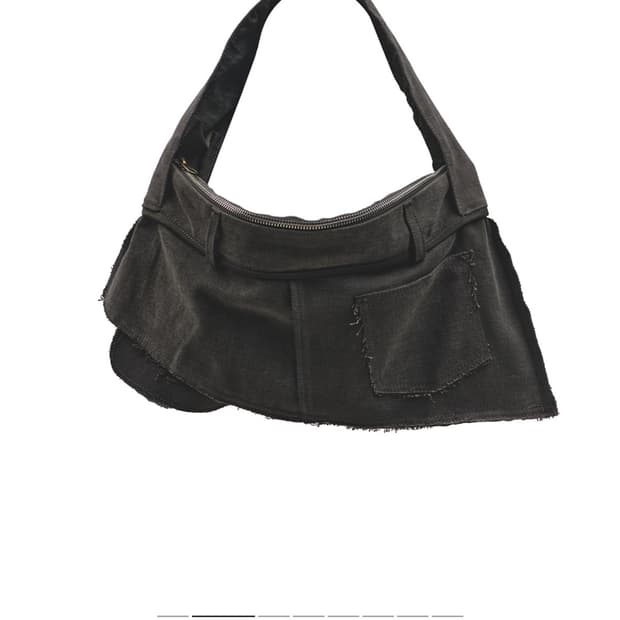 오들리워크샵 데님 트라우저 백 (차콜)