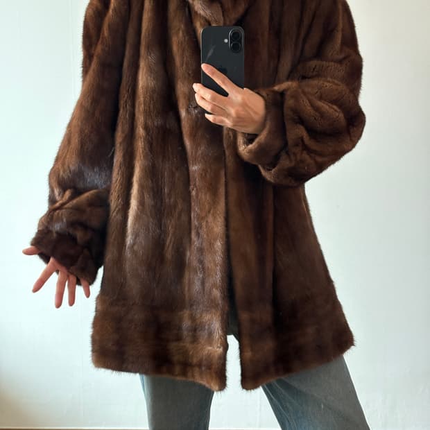 리얼 밍크 퍼자켓