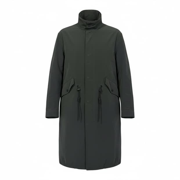 파렌하이트 하이넥 진카키 야상 점퍼 (내피 있음)