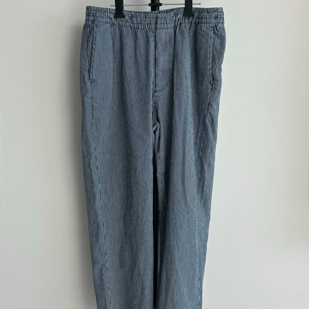 유니클로 스트라이프 밴딩 팬츠