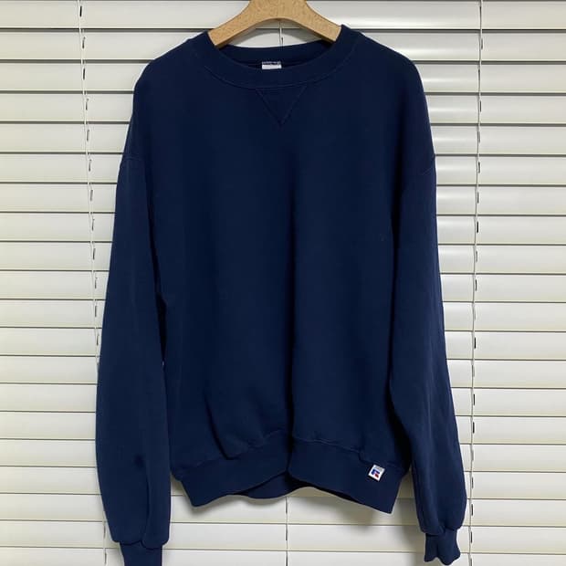 러셀 90s 빈티지 스웻셔츠 네이비