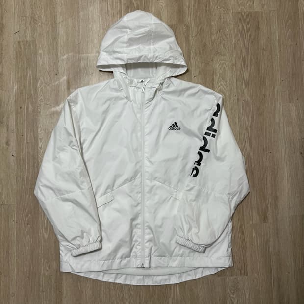 아디다스 빅로고 후드 바람막이 자켓 S/90 