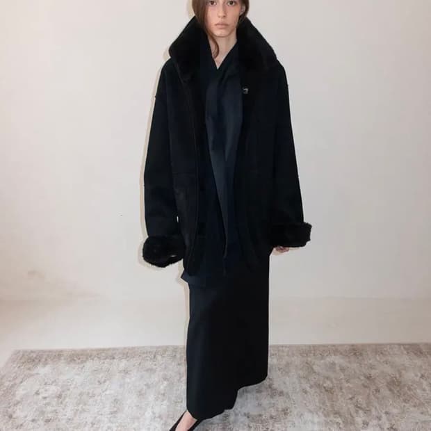 에레 ehre 리버시블 시어링 코트 REVERSIBLE SHEARLING