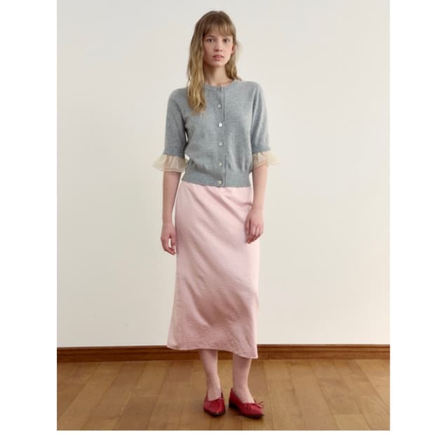 (새상품S) 시엔느 Sandy Lace Skirt (Pink)