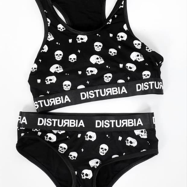 Disturbia 해골 브라렛 브라탑