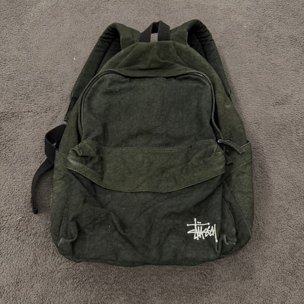 [ 정품 ] 스투시 피그먼트 캔버스 워시드 백팩