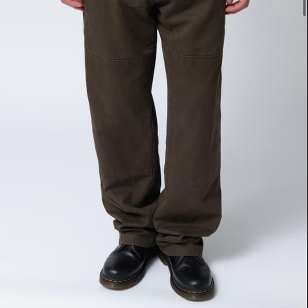 Fabeur 더블니 팬츠 brown L