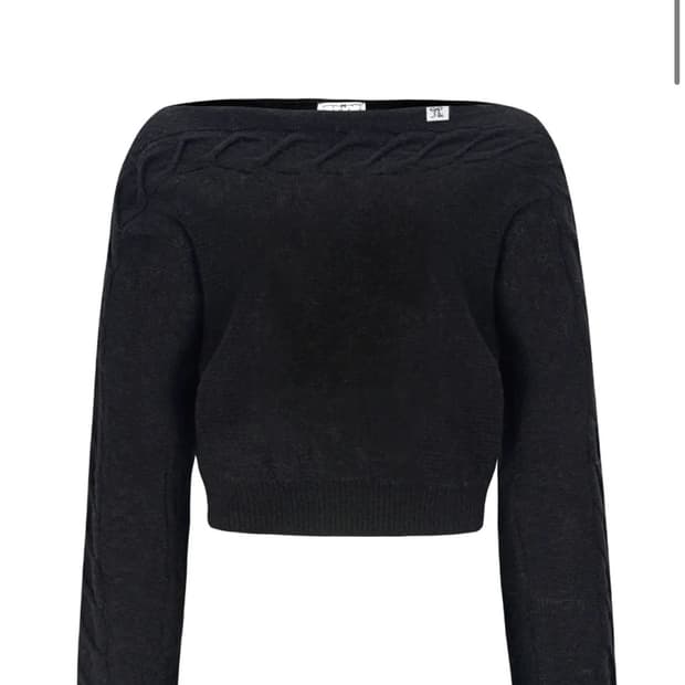 벨리아르 케이블 보트넥 니트