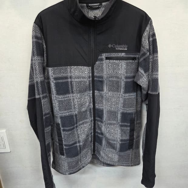 컬럼비아 체크 플리스 우븐자켓 L