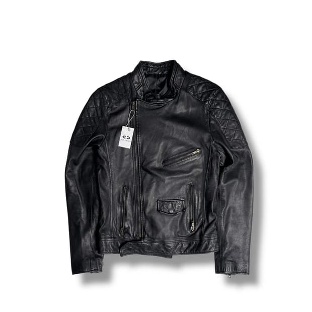 양가죽 스티치 숄더 자켓