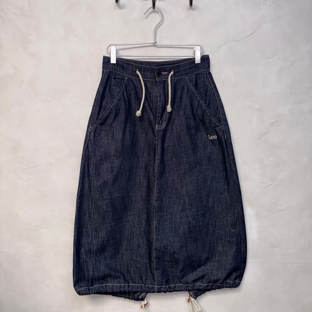Lee raw denim balloon skirt