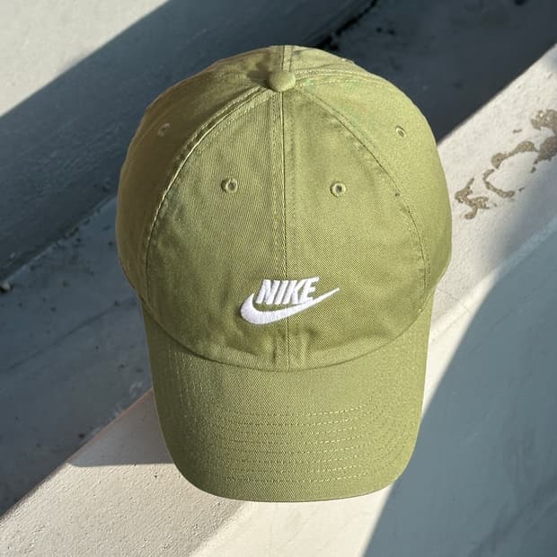 [F] 나이키 로고 헤리티지86 퓨추라 오일그린 볼캡 모자