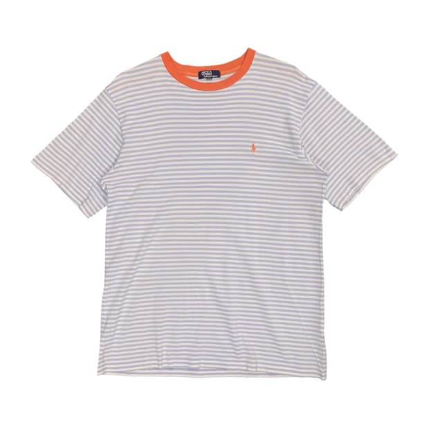 Polo Ralph Lauren 스카이블루 스트라이프 반팔 티셔츠