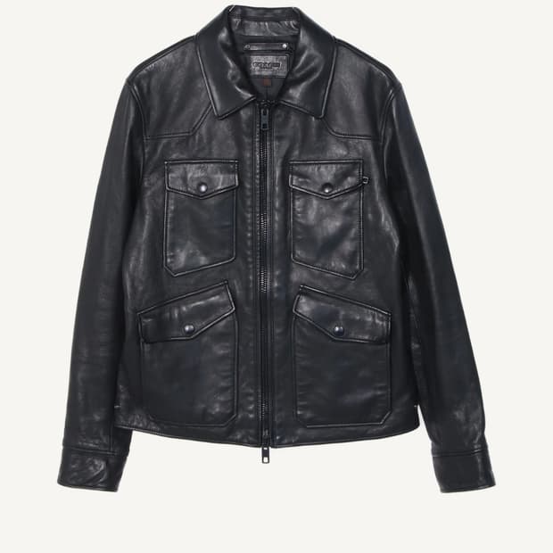 코치 가죽자켓 양가죽
