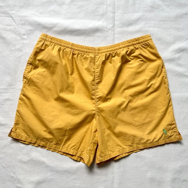 90s 폴로 랄프로렌 머스타드 스윔 쇼츠 L