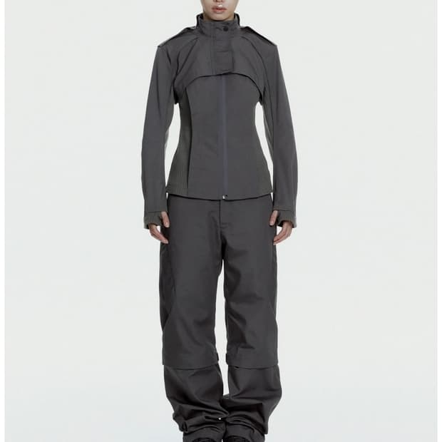 Convertible Moto Pants 차콜 색상 사이즈 1