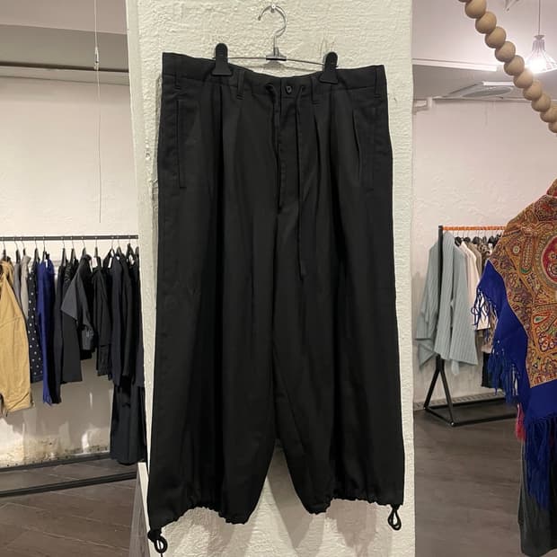 요지야마모토 개버딘 울 벌룬팬츠